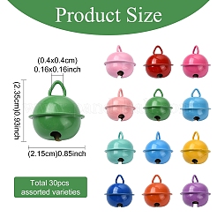 30 шт. Железные подвески-колокольчики&nbsp;IFIN-YW0004-08