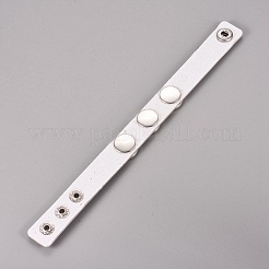 Kunstleder Kabel Armbänder&nbsp;BJEW-WH0009-05L