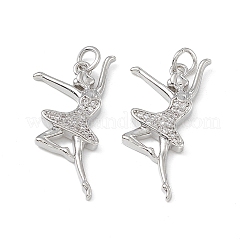 Латунные микро проложить кубического циркония подвески KK-E068-VB138