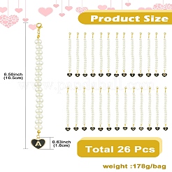 26 шт. подвеска из акрила и эмали&nbsp;HJEW-CJ00053