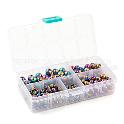 340 pz 4 dimensioni perline di ematite sintetiche non magnetiche&nbsp;G-LS0001-55