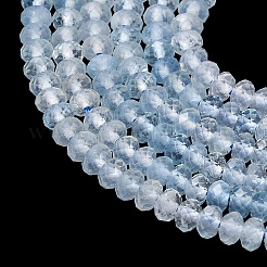 Natürliche Aquamarin Perlen Stränge&nbsp;G-P629-B01-01