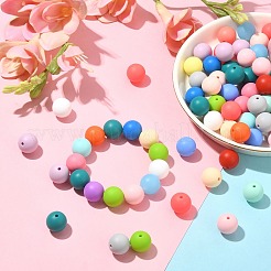 Круглые силиконовые бусины&nbsp;SIL-CJ0001-08