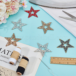 24 stücke 3 farben stern glas strass hotfix strass&nbsp;DIY-DR0002-05
