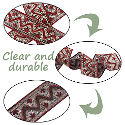 Rubans de polyester de broderie de style ethnique&nbsp;SK-TAC0001-04