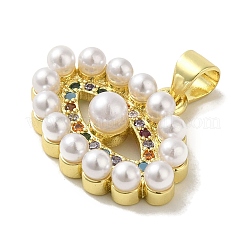 Латунные микро проложить кубического циркония подвески&nbsp;KK-Z042-29G-02