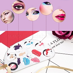 Палитра из нержавеющей стали и ложка с двойной головкой MRMJ-GL0001-01P