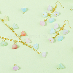 140 шт. 7-х цветные акриловые подвески в виде лотоса&nbsp;FIND-SC0019-60