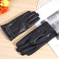 Warme PU-Lederhandschuhe für Herren&nbsp;AJEW-CL0003-31A