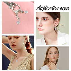 10шт латунные подвески из кубического циркония с микро-паве ZIRC-SC0001-14