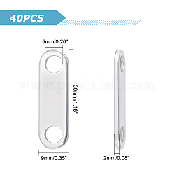 40 шт. 201 соединительные звенья из нержавеющей стали&nbsp;STAS-DC0003-19