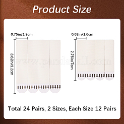 2 комплект из 2-х видов съемных пластиковых и бесследных клеевых застежек-липучек&nbsp;DIY-CN0003-18