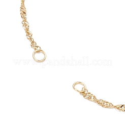 Изготовление браслета-цепочки из сингапурской нержавеющей стали 304&nbsp;AJEW-JB01345-02