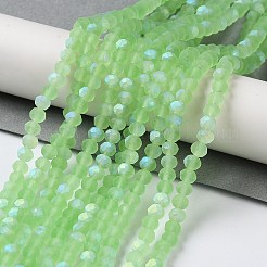 Chapelets de perles en verre transparente  &nbsp;EGLA-A034-T4mm-MB09