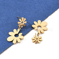 Серьги-гвоздики из нержавеющей стали 304 для женщин&nbsp;LS-EJEW-Q009-01G