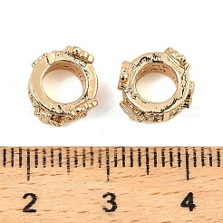 Латунь микропаве прозрачный кубический цирконий европейский бисер KK-C155-10G