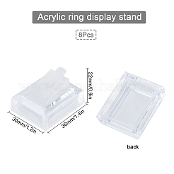 8 espositore per anelli quadrati in acrilico&nbsp;RDIS-SC0001-03