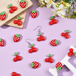 20шт 2 стиля непрозрачные подвески из смолы&nbsp;RESI-SC0036-65