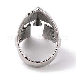 Не тускнеющий 304 нержавеющая сталь спартанский солдат шлем перстни для мужчин RJEW-U005-05AS