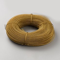 メッシュチューブ  銅網糸  ジュエリー作りのために  ゴールドカラー  7mm&nbsp;AJEW-WH0348-380