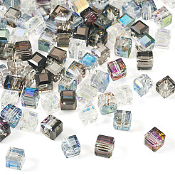 100 pièces de perles de verre galvanisées de 5 couleurs&nbsp;EGLA-TADJ0001-09