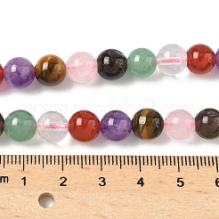 Природных драгоценных камней смешанного бисер нитей G-P574-A02-8mm