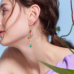 Набор подвесок в виде крыльев из прозрачной смолы RESI-TAC0021-01D