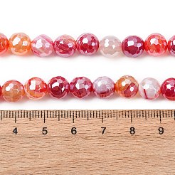Brins de perles d'agate à bandes naturelles&nbsp;G-B191-A01-8mm