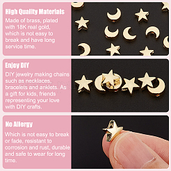 20шт 2 стильные латунные бусины&nbsp;KK-BC0010-42