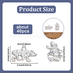40 шт. Подвески из сплава в тибетском стиле&nbsp;TIBE-PH0002-50