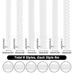 30м 6 стиля полиэстеровый нескользящий трикотажный эластичный шнур наборы OCOR-PH0002-19