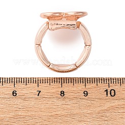 Кольца из цинкового сплава и эмали для женщин RJEW-M101-01D-G