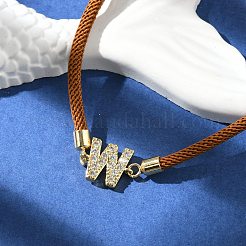 Bracelets réglables en nylon&nbsp;BJEW-C096-01G-23