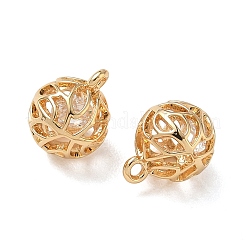 Pendentifs en laiton zircon cubique transparent&nbsp;KK-D261-01G-05