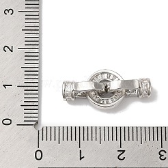 Реечное покрытие латунь микро паве прозрачный кубический цирконий складные застежки KK-A222-01A-P