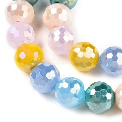 Chapelets de perles en verre électroplaqué&nbsp;GLAA-Z006-01F