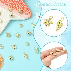 18шт 6 стиля подвески из сплава со стразами&nbsp;FIND-CJ0004-03