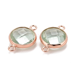 Соединители звеньев латуни стеклянные&nbsp;KK-C228-04RG