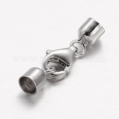 925 застежка-когти из стерлингового серебра с родиевым покрытием STER-P005-01