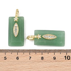 Pendentifs à facettes en aventurine verte naturelle&nbsp;GG-CBA4154-06G-01