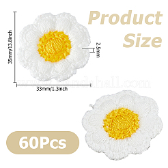 60 шт. аксессуаров для украшения из цветочного полиэстера&nbsp;DIY-HS0002-29