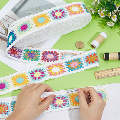 Ruban de polyester de style ethnique de 10 mètre&nbsp;OCOR-WH0101-210B