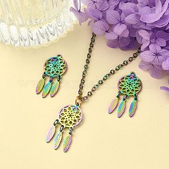 5 pendentif en acier inoxydable 201 avec placage ionique (IP)&nbsp;STAS-SZ0002-13