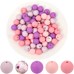 Круглые силиконовые фокусные бусины SIL-SP0001-16C