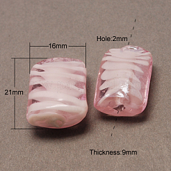 Perles vernissées manuelles&nbsp;X-LAMP-S042-M