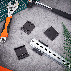 4шт алюминиевый кронштейн для монтажа на DIN-рейку FIND-GA0007-28EB