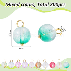 200 шт. подвески из матового стекла PALLOY-GA00022