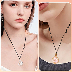 10 шт. 2-цветный латунный макраме-мешок пустой держатель камней для изготовления подвесок-ожерельев&nbsp;NJEW-SC0001-62