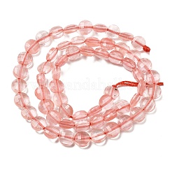 Вишневого кварца стеклянные бусы пряди G-C179-A6mm-16
