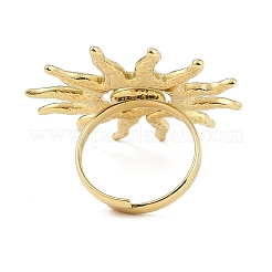 Ионное покрытие (IP) текстурированное солнце 304 нержавеющая сталь регулируемые кольца для женщин&nbsp;LS-RJEW-H231-01G